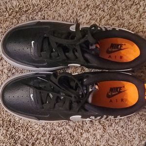 Nike "under construction" reflective Air Forces.